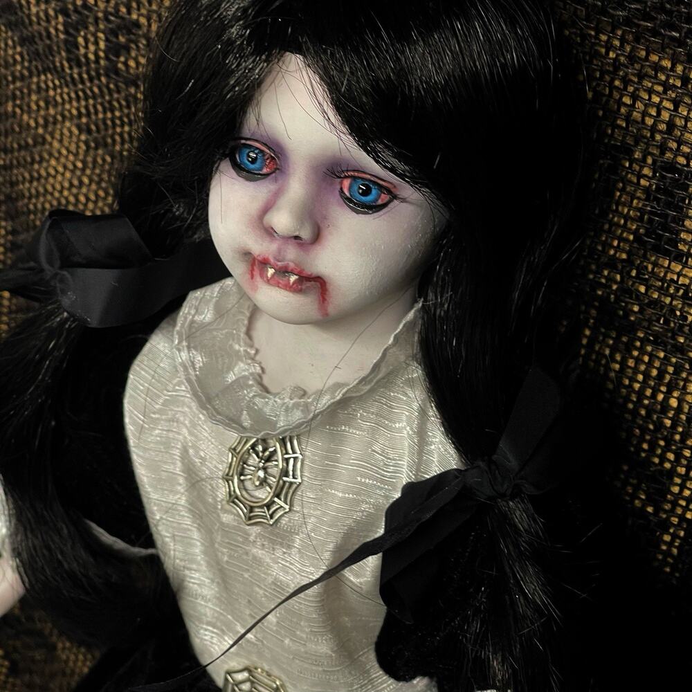 OOAK Creepy Odd 16” Haunting Vampire Undead Scary Halloween Horror Art Doll